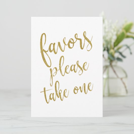 Neem één Gold-betaalbaar teken Kaart (Staand voorkant)