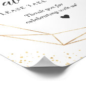 Neem één gouden Lijst bloesem mee Poster (Hoek)