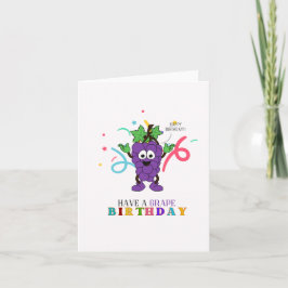 Neem een Grape Puns Birthday Kaart