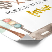 Neem een gunstig teken voor races poster (Hoek)