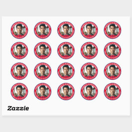 Neem een hap uit de armoede en criminaliteit Foto Ronde Sticker