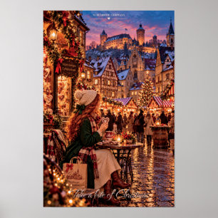 Neem een hap van Kerstmis Neurenberg Duitsland Poster