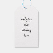 Neem een heerlijke kerst wijn-heerlijk grappig wij cadeaulabel (Achterkant)