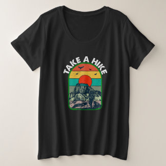 Neem een heike-wandelberg buitenshuis kamperen grote maat t-shirt