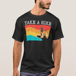 Neem een Hike Afghan Hound Graphic Hiking T-shirt