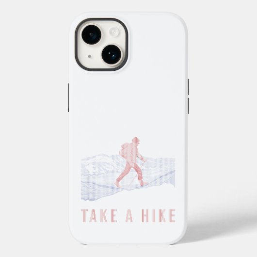 Neem een Hike Blue en Red Case-Mate iPhone Case (Achterkant)