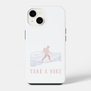 Neem een Hike Blue en Red iPhone 14 Hoesje