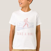 Neem een Hike Blue en Red T-shirt (Voorkant)