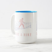 Neem een Hike Blue en Red Two-Tone Coffee Mok (Voorkant links)