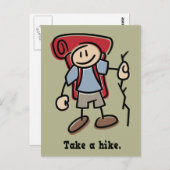 Neem een Hike Briefkaart (Voorkant / Achterkant)