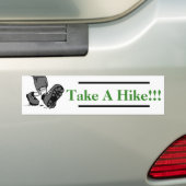Neem een Hike! Bumpersticker (Op auto)
