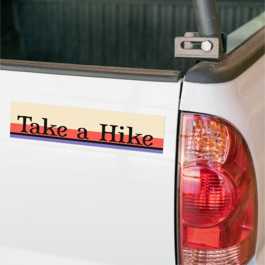 Neem een Hike Bumpersticker (Op Truck)