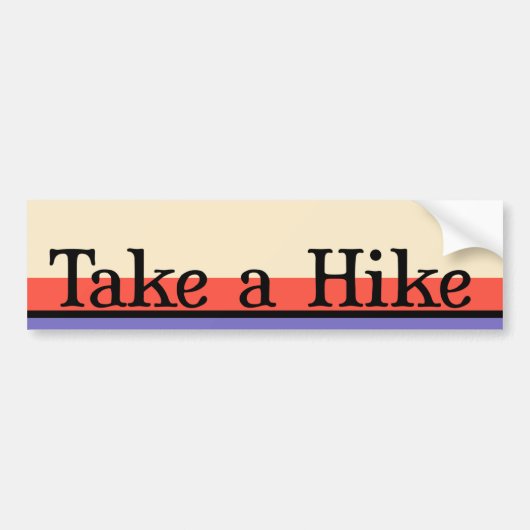 Neem een Hike Bumpersticker (Voorkant)
