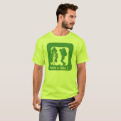 neem een hike in de veiligheidstroepen in de open t-shirt (Voorkant volledig)