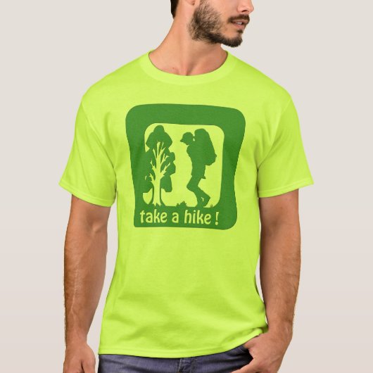 neem een hike in de veiligheidstroepen in de open t-shirt (Voorkant)