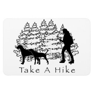 Neem een Hike Magnet- Coonhound/Ridgeback Magneet
