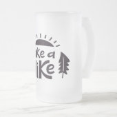 Neem een Hike Matglas Bierpul (Voorkant rechts)