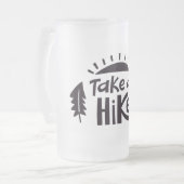 Neem een Hike Matglas Bierpul (Voorkant links)