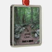 Neem een Hike! Metalen Ornament (Rechts)