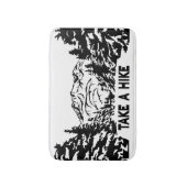 Neem een Hike quote monochrome berglandschap Badmat (Voorkant Verticaal)