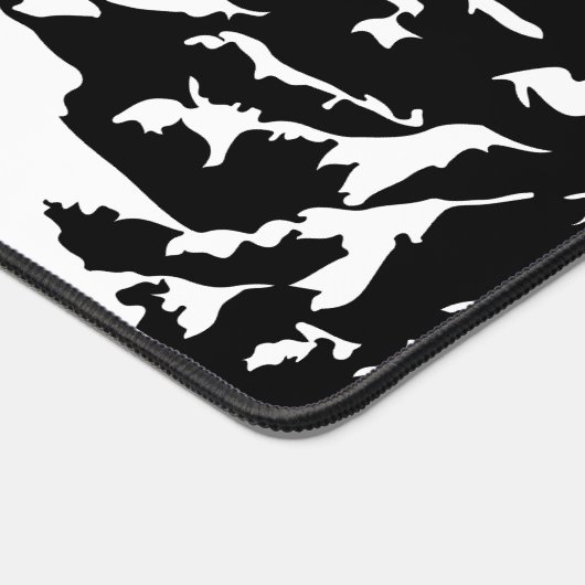 Neem een Hike quote monochrome berglandschap Bureaumat (Hoek)