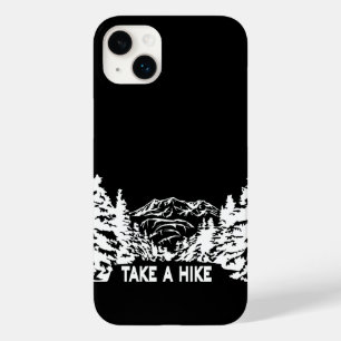 Neem een Hike quote monochrome berglandschap Case-Mate iPhone 14 Plus Hoesje