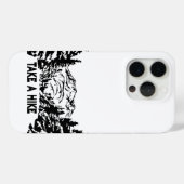 Neem een Hike quote monochrome berglandschap Case-Mate iPhone Case (Achterkant (horizontaal))