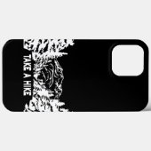Neem een Hike quote monochrome berglandschap Case-Mate iPhone Case (Achterkant (horizontaal))