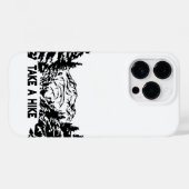 Neem een Hike quote monochrome berglandschap Case-Mate iPhone Case (Achterkant (horizontaal))
