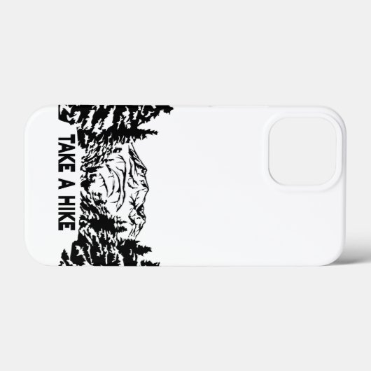 Neem een Hike quote monochrome berglandschap Case-Mate iPhone Case (Achterkant (horizontaal))