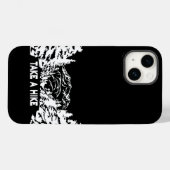 Neem een Hike quote monochrome berglandschap Case-Mate iPhone Case (Achterkant (horizontaal))