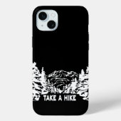 Neem een Hike quote monochrome berglandschap Case-Mate iPhone Case (Achterkant)