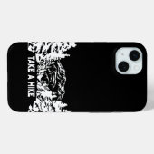 Neem een Hike quote monochrome berglandschap Case-Mate iPhone Case (Achterkant (horizontaal))