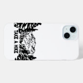 Neem een Hike quote monochrome berglandschap Case-Mate iPhone Case (Achterkant (horizontaal))