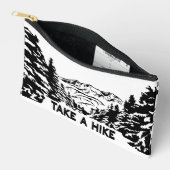 Neem een Hike quote monochrome berglandschap Etui (Open)