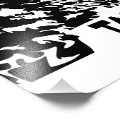 Neem een Hike quote monochrome berglandschap Foto Afdruk (Hoek)