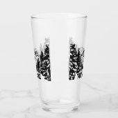 Neem een Hike quote monochrome berglandschap Glas (Links)
