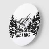 Neem een Hike quote monochrome berglandschap Grote Klok (Hoek)