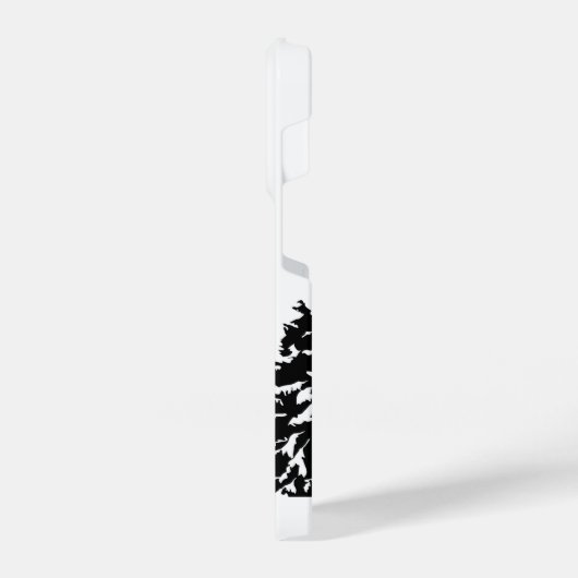 Neem een Hike quote monochrome berglandschap iPhone Hoesje (Linkerkant)