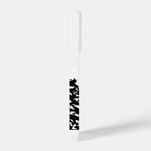 Neem een Hike quote monochrome berglandschap iPhone Hoesje (Rechterkant)