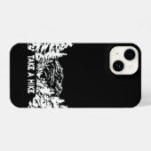 Neem een Hike quote monochrome berglandschap iPhone Hoesje (Achterkant horizontaal)