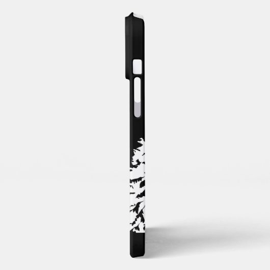 Neem een Hike quote monochrome berglandschap iPhone Hoesje (Linkerkant)