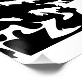 Neem een Hike quote monochrome berglandschap Perfect Poster (Hoek)