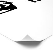 Neem een Hike quote monochrome berglandschap Perfect Poster (Hoek)