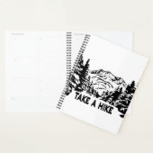 Neem een Hike quote monochrome berglandschap Planner (Display)