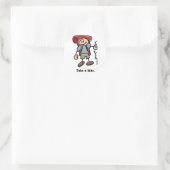 Neem een Hike Ronde Sticker (Tas)