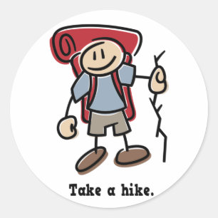 Neem een Hike Ronde Sticker
