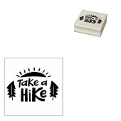 Neem een Hike Rubberstempel (Gestempeld)