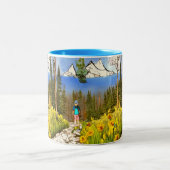 Neem een Hike Tweekleurige Koffiemok (Center)