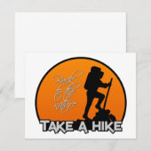 Neem een Hike-uitnodiging, aanpasbaar Kaart (Voorkant / Achterkant)